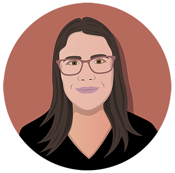 Cartoon drawing of Jennifer Ross